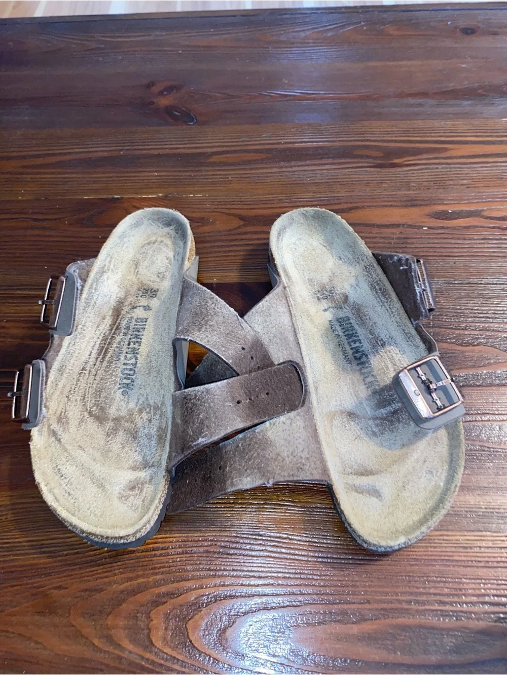 Birkenstock sandals  Women’s size: 8.5 (39) Brown Excellent used condition